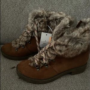 Furry boots - size 7.5